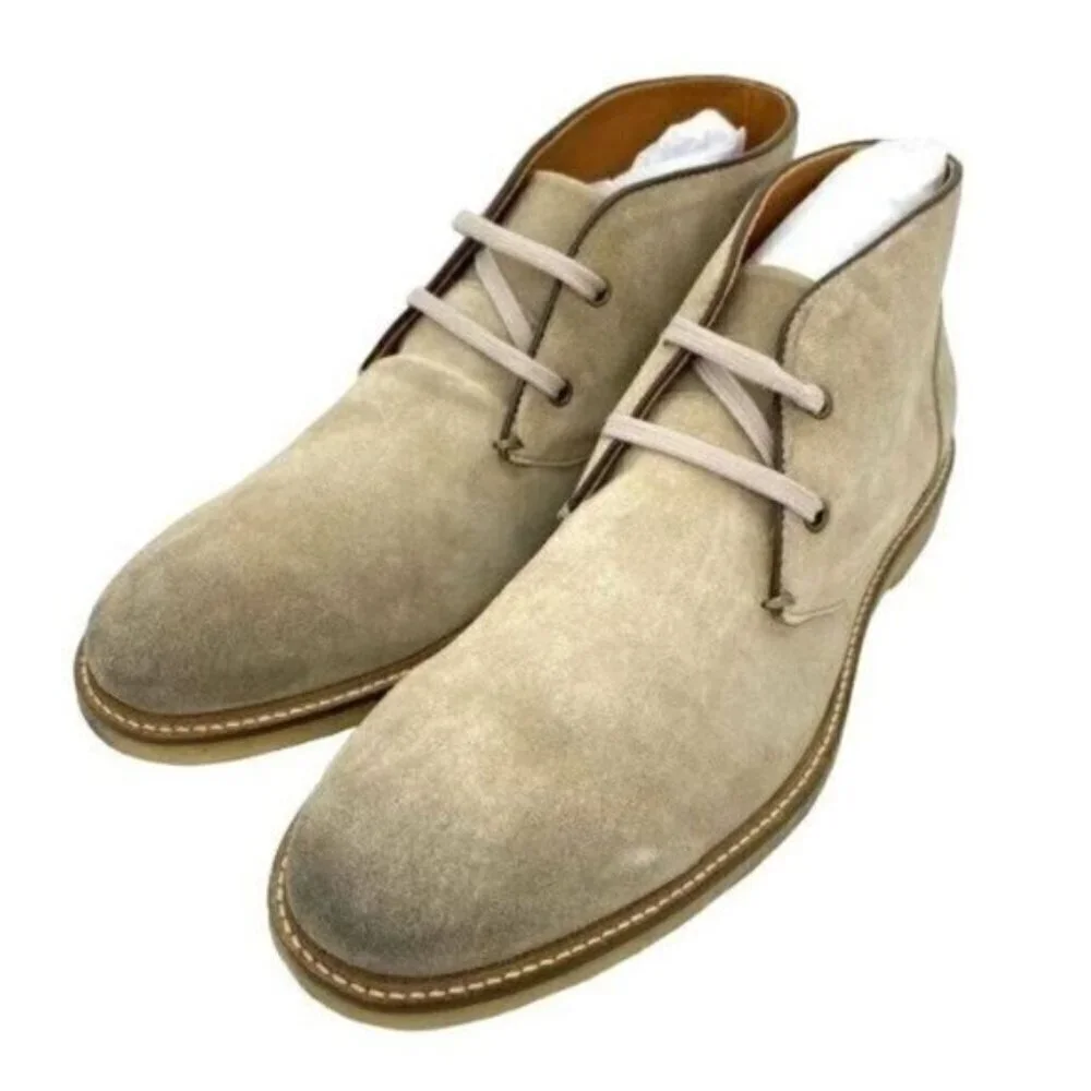 Bloomingdale's Suede Leather Chukka Boots Men's Size 10 New